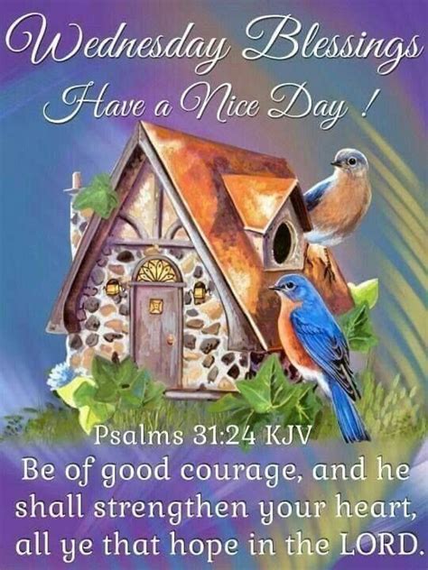 Wednesday Blessingsj Psalms 3124 Kjv Good Morning Wednesday