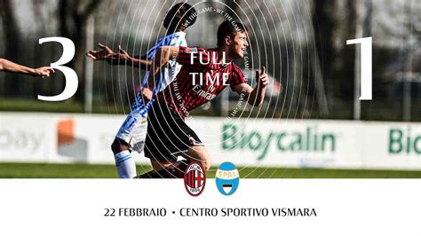 Primavera Milan Spal 3 1 Campionato Vinto Rossoneri Promossi