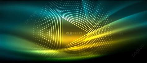 Neon Glowing Wave Energy Motion Background Style Dark Glow