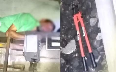 Captan a hombre robando cables en la Línea 2 del Metro CDMX La Agenda