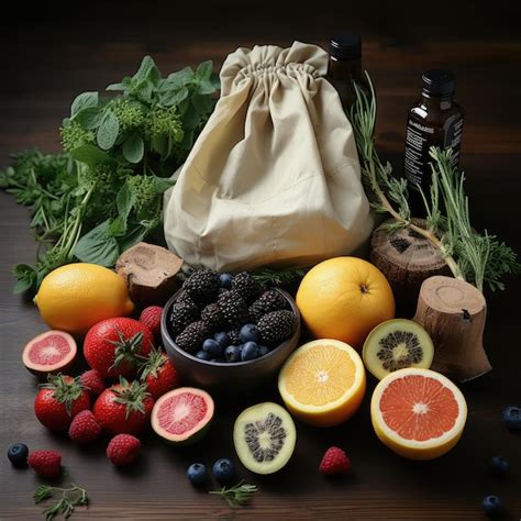 Bolsa ecológica con productos vegetales frutas cero desperdicio use