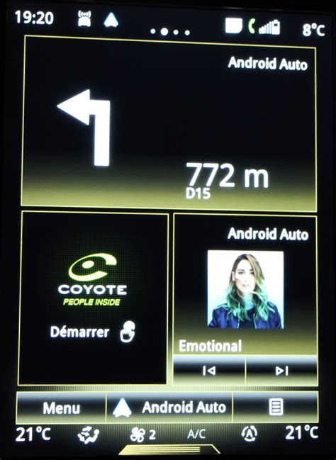 Test Android Auto Carplay Sur R Link Gps Carminat