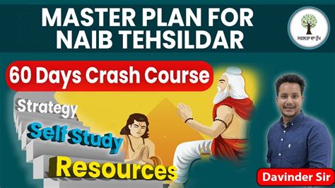 Master Plan Naib Tehsildar Days Crash Course Strategy Self