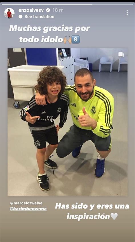 Madrid Xtra On Twitter Enzo Alves Marcelo S Son To Karim Benzema