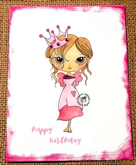 Wendylynn's Paper Whims: Happy Birthday Princess Card