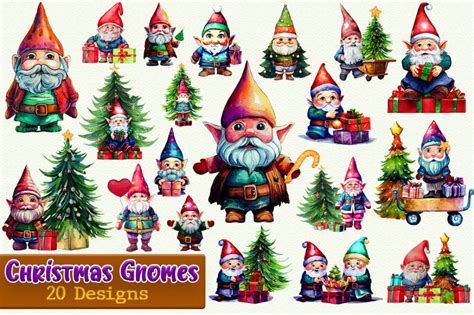 Christmas Gnomes Png Bundle By Zemira Thehungryjpeg