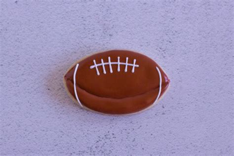 How To Decorate Cut Out Football Sugar Cookies The Frosted Kitchen