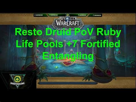 Resto Druid Pov Ruby Life Pools Fortified Entangling Season