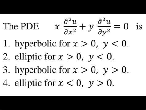 Classification Of Second Order Partial Differential Equation Hyperbolic