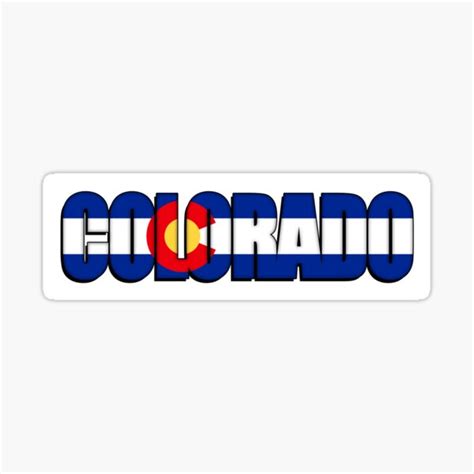 "Colorado Flag Sticker" Sticker for Sale by MikePrittie | Redbubble