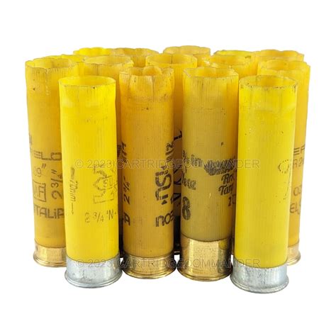 Empty 20 gauge shotgun shells 2-3/4 inch hulls - YELLOW - DIY craft