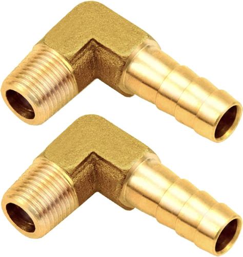 Amazon Joywayus Brass Hose Fittings Degree Elbow Barb To