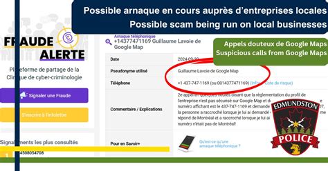 Possible Fraude En Cours Des Personnes Se Faisant Passer Pour Des