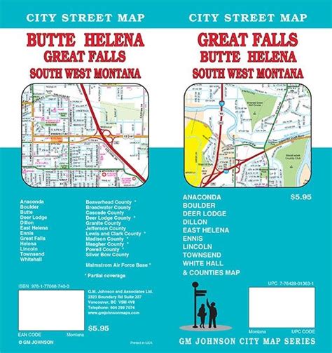 Great Falls Montana Street Map Detailed Street Map Of The Great Falls