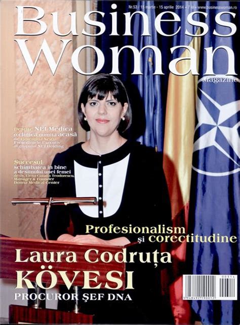 Revista Business Woman Magazine Poza Coperta Laura Codruta Kovesi