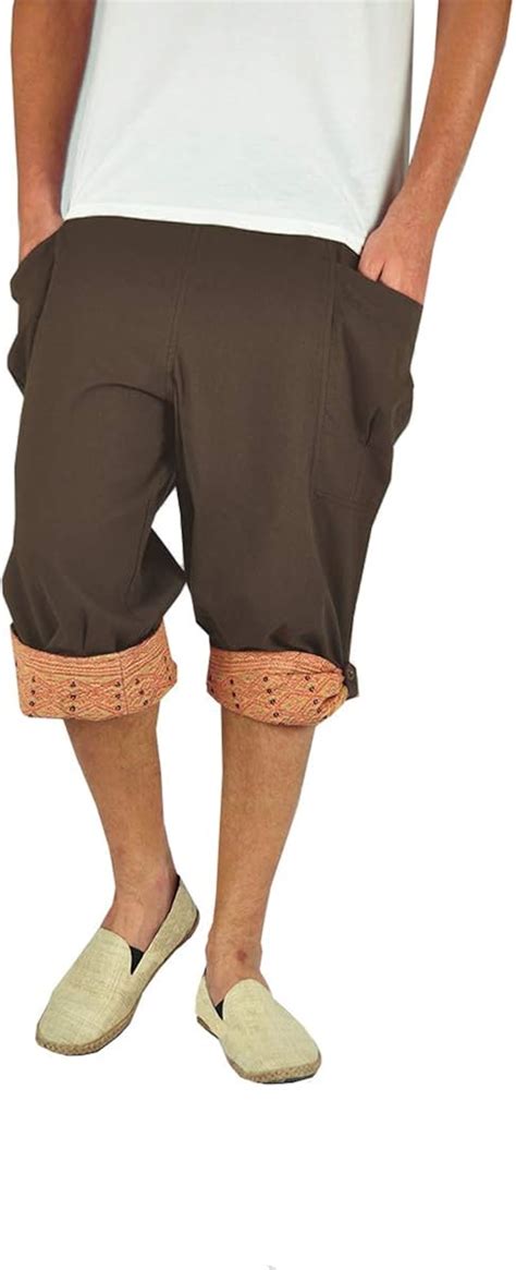 virblatt Pantalones Cortos Hombre algodón Pantalones Hippies