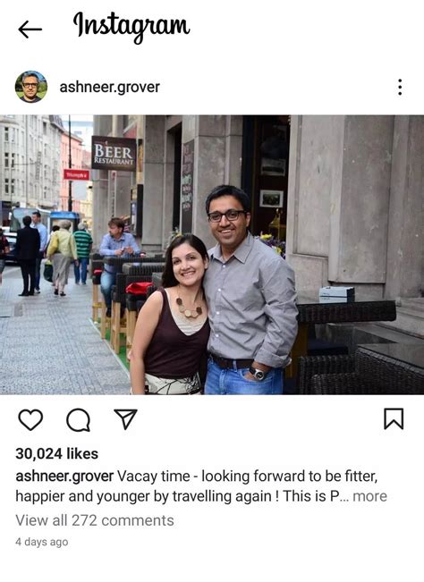 Ashneer Grover On Leave From Bharatpe Ashneer Grover Takes To Instagram To Share Updates