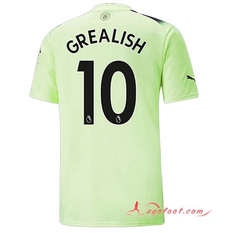 Nouveau Maillot De Foot Manchester City GREALISH 10 2022 2023 Third