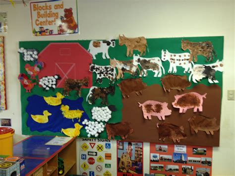 Pre School Farm Theme Bulletin Board Farm Preschool Farm Theme