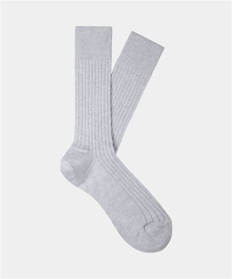 Light Grey Socks In Pure Cotton Suitsupply Us