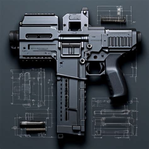 Kriss Vector Submachine Gun Schematic By Bastian Berberich Playground