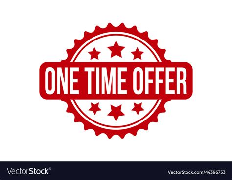 time offer rubber grunge stamp seal royalty  vector