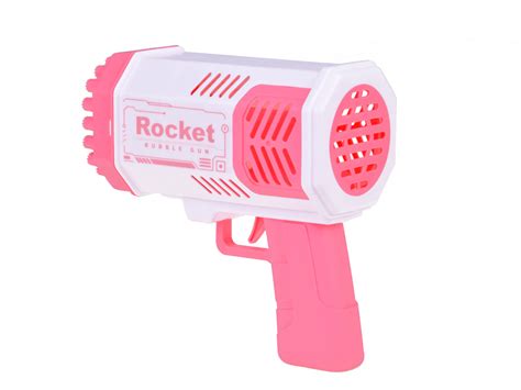 Pink Bubble Gun Set Light Liquid For Children Za4976 Ro Toys Gun