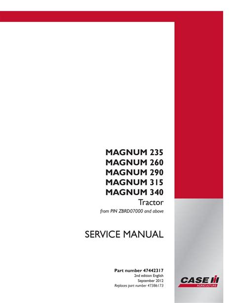 CASE IH MAGNUM 260 Tractor Service Repair Manual By Fjjksem9dia Issuu