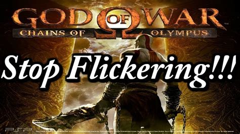 How To Fix God Of War Chain Of Olympus PPSSPP From Flickering Note 9