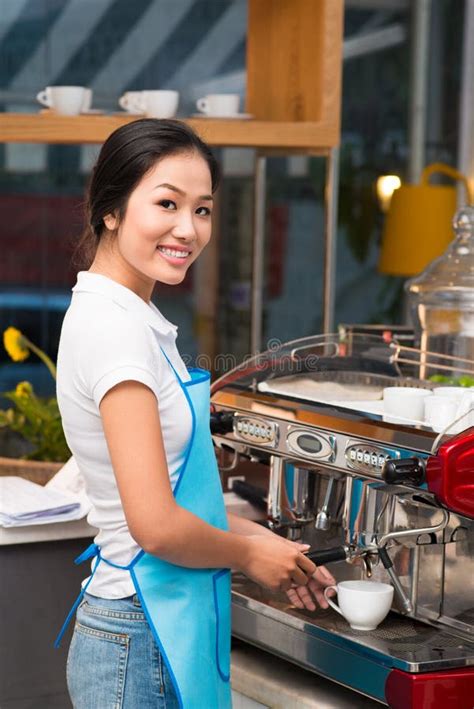 Coffee Maker Stock Image Image Of Looking Maker Coffeehouse 35960265