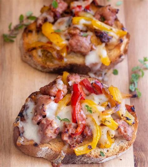 How To Make Cheesy Sausage Bruschetta Recipe