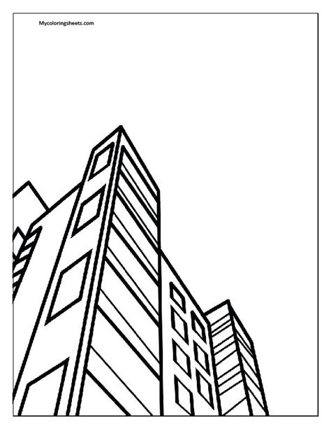 School Building Coloring Pages at GetColorings.com | Free printable colorings pages to print and ...