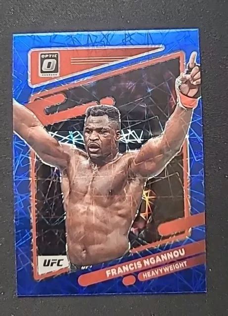 2022 UFC PANINI Donruss Optic Francis Ngannou Blue Velocity Prizm 30