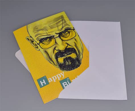 Breaking Bad Walter White Birthday Card Etsy