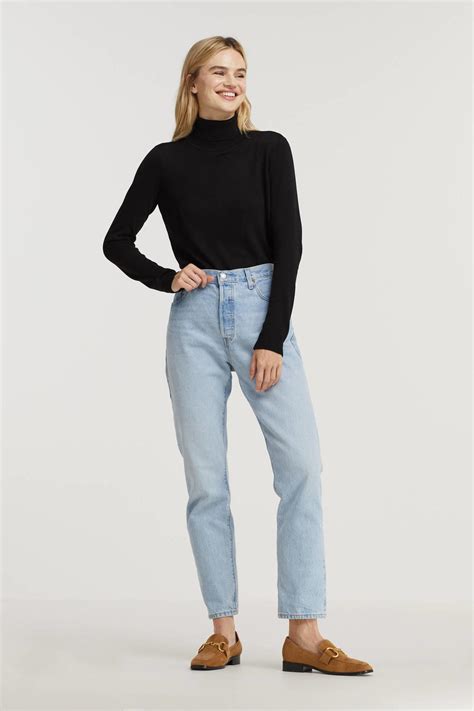 Levis 501 Crop High Waist Straight Fit Jeans Luxor Wehkamp