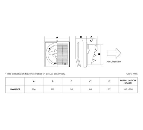 KDK 15cm Louver Type Window Mounted Ventilating Fan 15WHPCT