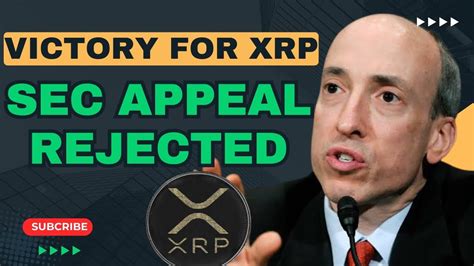 Xrp Update The Sec Plan To Appeal Xrp Case Was Turn Down By The Court