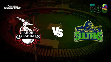 PSL 8 match 20: Multan Sultans vs Lahore Qalandars preview - Pakistan Observer