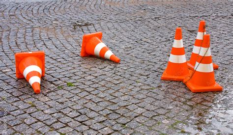 Safety Traffic Cones Stock Photo | Adobe Stock