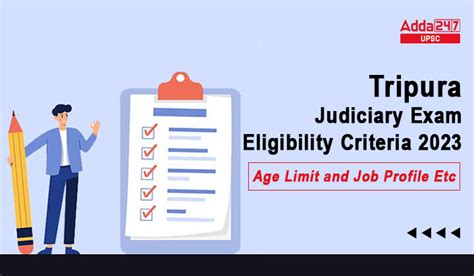 Tripura Judiciary Exam Eligibility Criteria 2023 Age Limit And Job