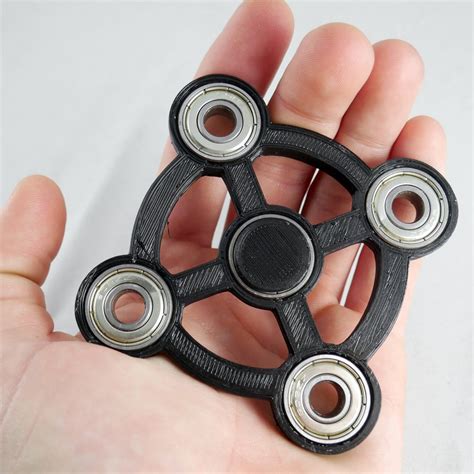 Quad Spinner Fidget Toy Edc Hand Finger Spinner Desk Focus One