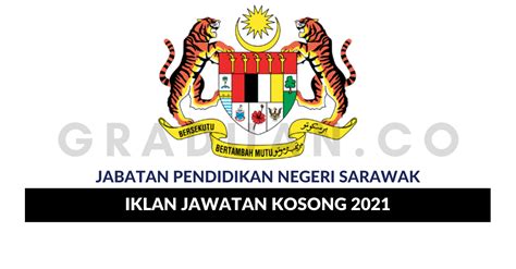 Permohonan Jawatan Kosong Jabatan Pendidikan Negeri Sarawak Portal