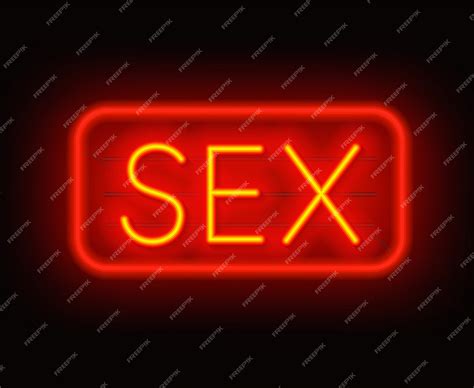 Premium Vector Sex Neon Retro Sign On Dark Background