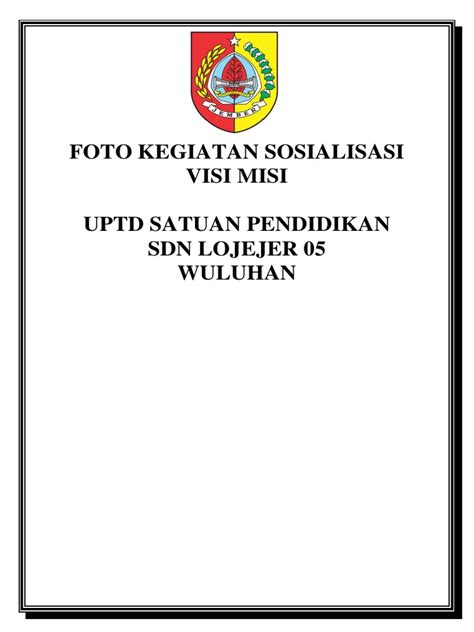 Foto Leaflet Pamflet Brosur Video Kegiatan Sosialisasi Visi Misi Pdf