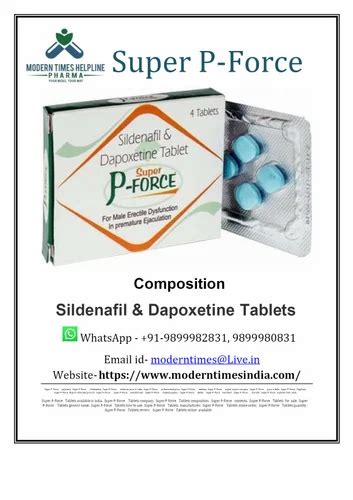 Super P Force Tablet At Best Price In New Delhi ID 2854040361033