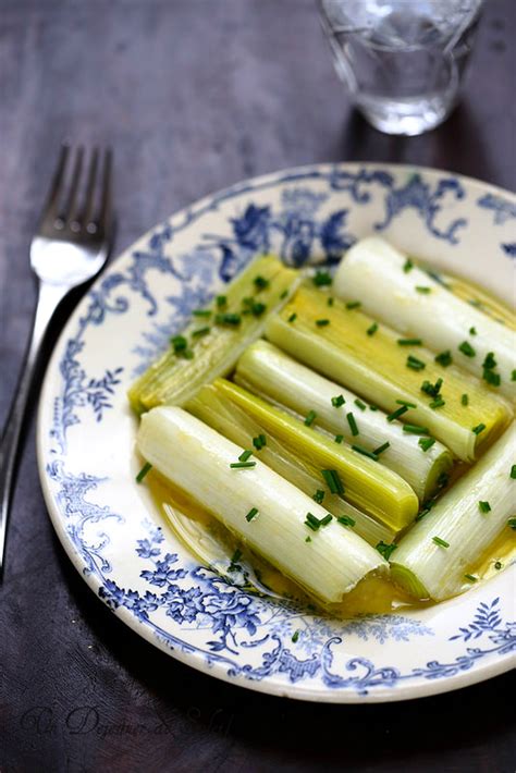 Poireaux vinaigrette Un déjeuner de soleil