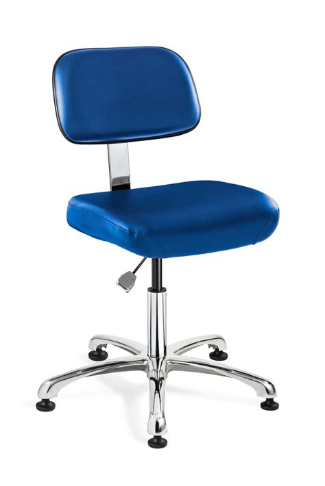 Cleanroom Chairs, Glides | Adjustable Height Back Tilt