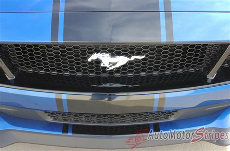 2018 2021 2022 Ford Mustang Racing Stripes Hood Decals Hyper Rally