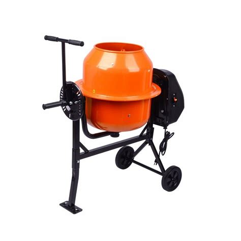 63l Portable Electric Concrete Cement Mixer Cubic Ft Stucco Mortar