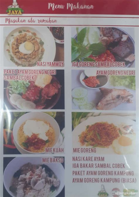 Selalu Diperbarui Menu Cafe Resto Jaya Medan Satria Bekasi